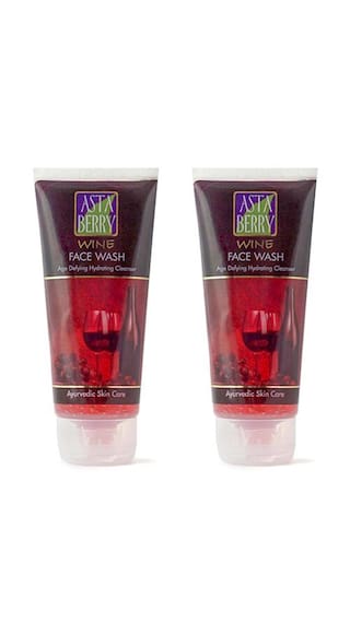 Astaberry Wine Face Wash 100 ml Each (Pack of 2)