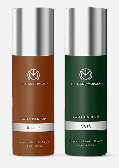 THE MAN COMPANY Body Perfume Combo Set Kopar & Vert 120 ml each