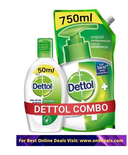 Dettol Original Liquid Hand Wash Refill with Instant Sanitizer