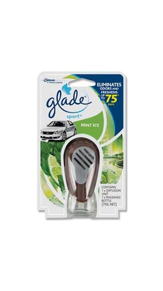 Glade Sports Car Air Freshener Starter Kit - Mint Ice (7ml) Pack of 2 @ Rs.70 After 60% Cashback 
