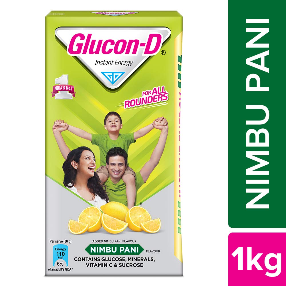 GLUCON D Glucose Based Beverage Mix - 1 Kg Carton @ 35% Discount