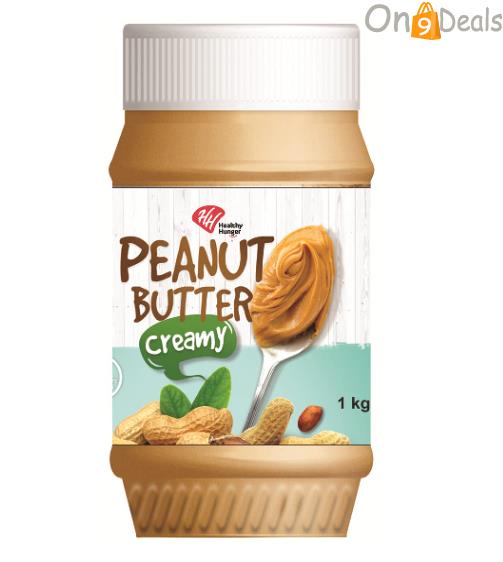 Healthy Hunger Creamy Peanut Butter, 1 KG @ Rs.245