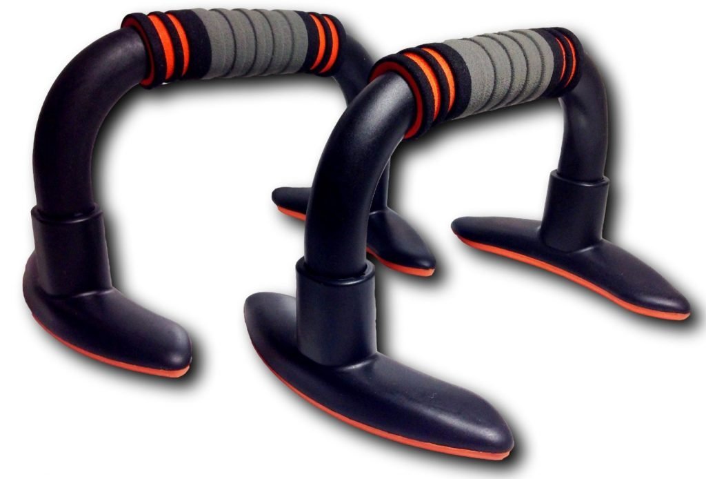 Inditradition Foldable Push-up Bars with Soft Grip, 7-inch Long