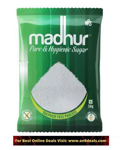 Madhur Sugar 5 kg + 1kg Salt + 500Ml Oil + 500gms Sugar @ Rs.270