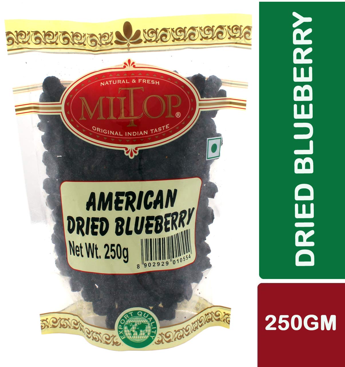 Miltop American Dried Blueberries, 250g