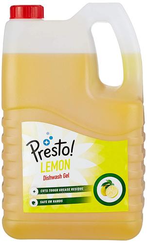Amazon Brand - Presto Dishwash Lemon Gel - 5 L