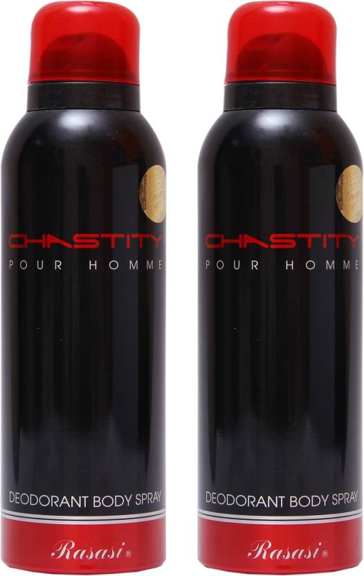 Rasasi 2 Chastity Men Deodorant Spray - For Men  (400 ml)