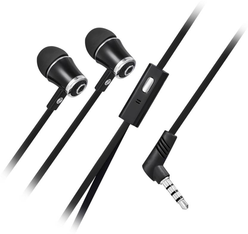 Zoook Noise Isolating Earphones with Built-in Microphone (E5M-B) Wired Headphone