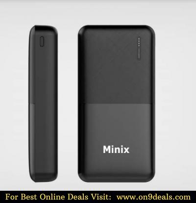 Minix Power Bank 10000 mAh @ Rs.299 & 20000 mAh @ Rs.799 (Extra Discount With Coupon)