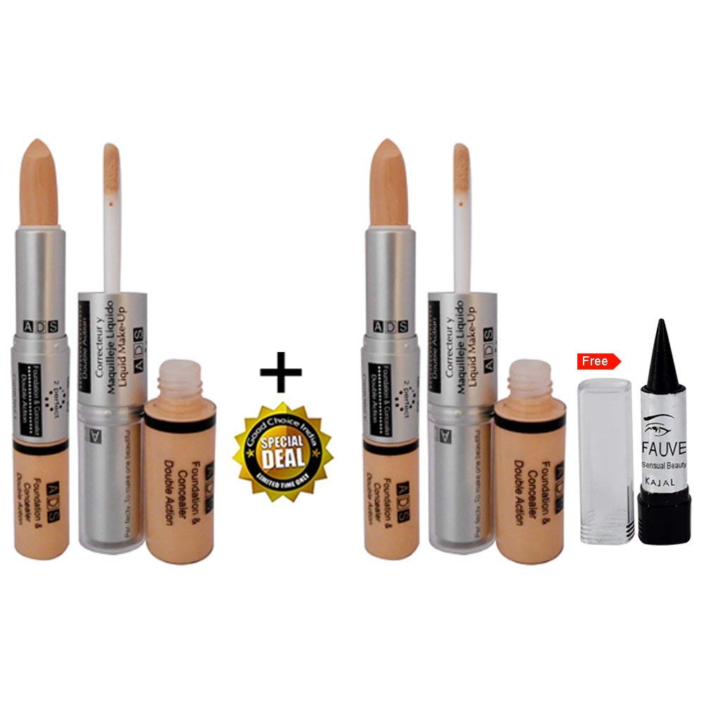 Adbeni Ads 2In1 Foundation & Concealer Buy 1 Get 1 Free With Kajal