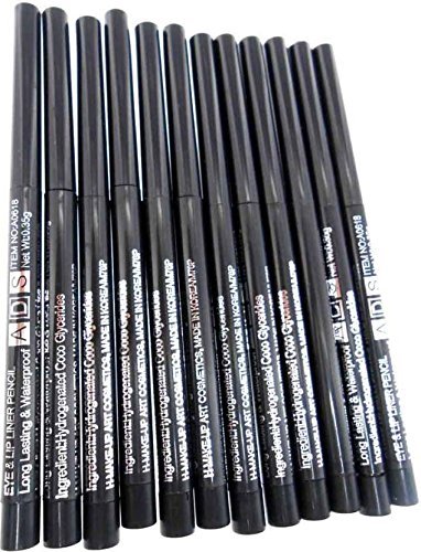 ADS Eye & Lip Liner Pencil 12 Pcs - Black