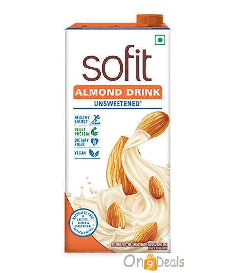 Almond Drink Unsweetend 1L, Pack of 3