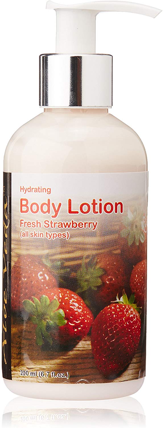 Aloe Veda Hydrating Body Lotion, Fresh Strawberry, 200ml