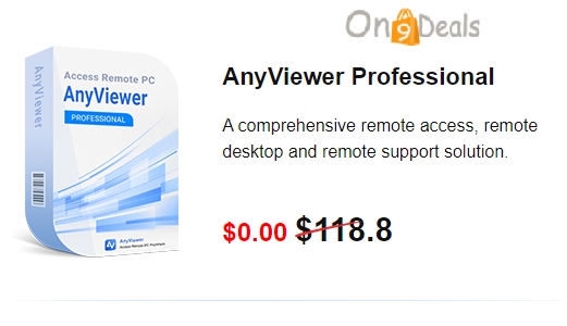 Anyviewer Professional (Alternative To Teamviewer) 1 Year License For Free