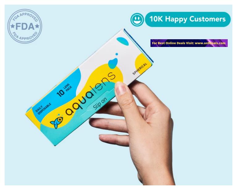Aqualens Daily Disposable Contact Lens - Trial Pack Worth Rs. 399 @ Rs. 99 Only