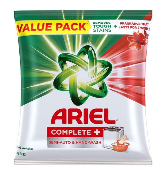 Ariel Complete Detergent Washing Powder- 4Kg Value Pack