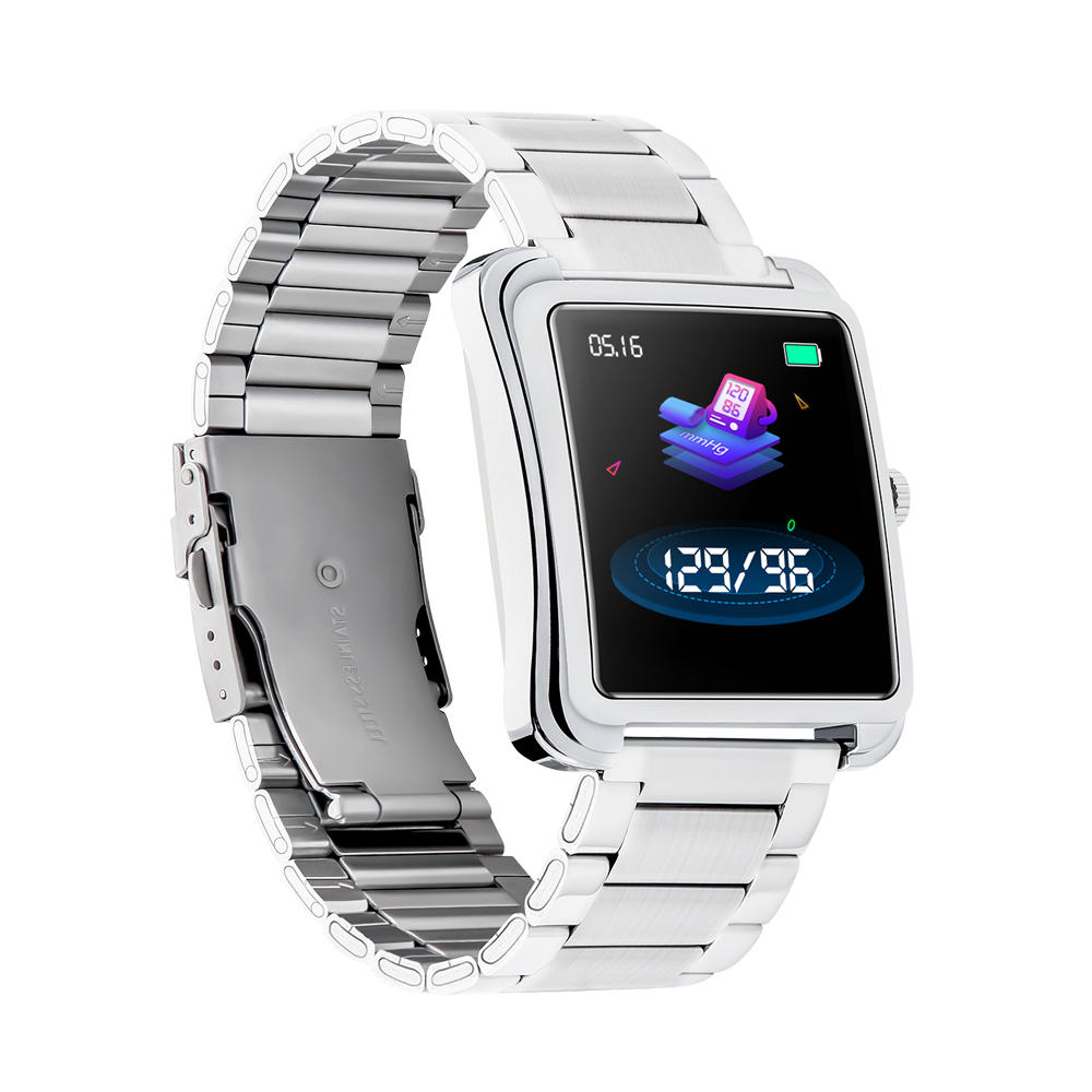 Bakeey V60 316 Full Steel Custom Debug Brightness HR Blood Pressure Monitor Weather Music Smart Watch