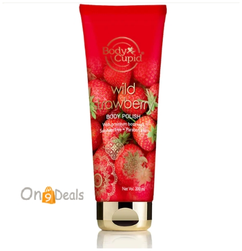 BODY CUPID  Wild Strawberry Body Polish - 200 Ml For FREE Just Pay Shipping Charges