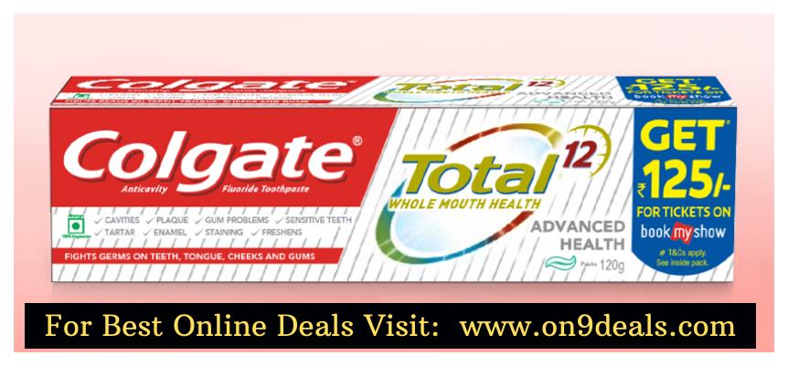 Buy Colgate Total Toothpaste 120gm and Get Free Rs.125 BMS Voucher