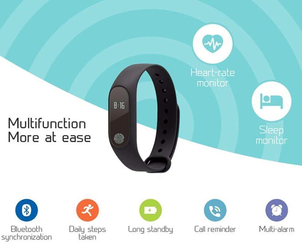 CELESTECH FB01 Smart Bracelet Heart Rate Monitor Fitness Tracker Sleep Monitor for Android iOS