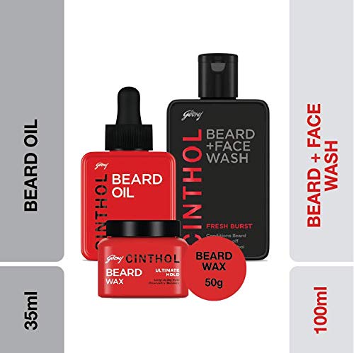 Cinthol Beard Range Fresh Burst Combo, 185ml