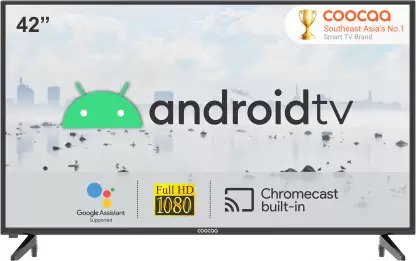 Coocaa 106 Cm (42 Inch) Full Hd Led Smart Android Tv With Hdr 10 And Dolby Audio  (42s6g)