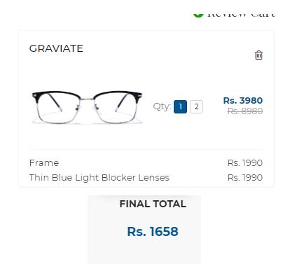 Coolwinks Big Loot Buy High Quality Eyeglasses Pack of 2 @ Rs.1658