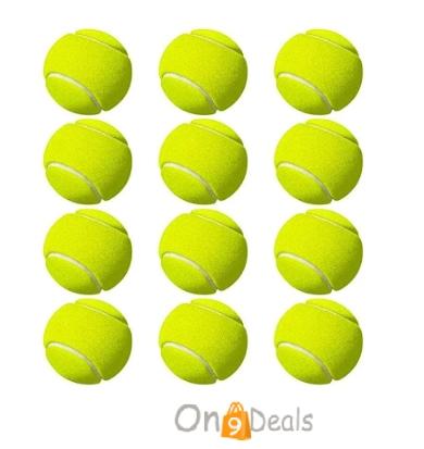 Sports Green Cricket Tennis Ball Pack of 12
