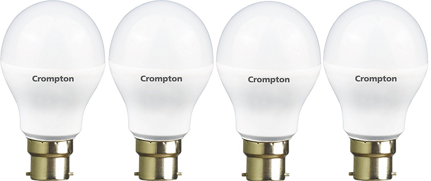 Crompton 9WDF B22 9-Watt LED Lamp (Cool Day Light and Pack of 4)