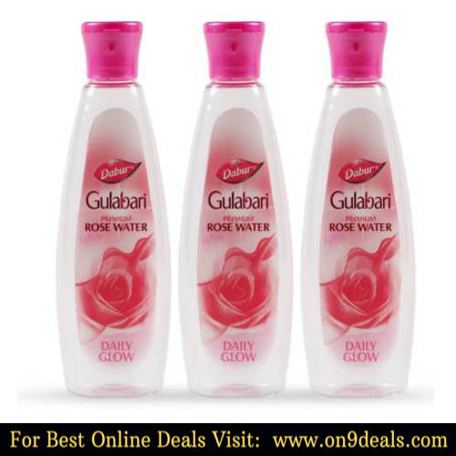 Dabur Gulabari Rose Water, 250 ml (Pack of 3) Men & Women  (750 ml)