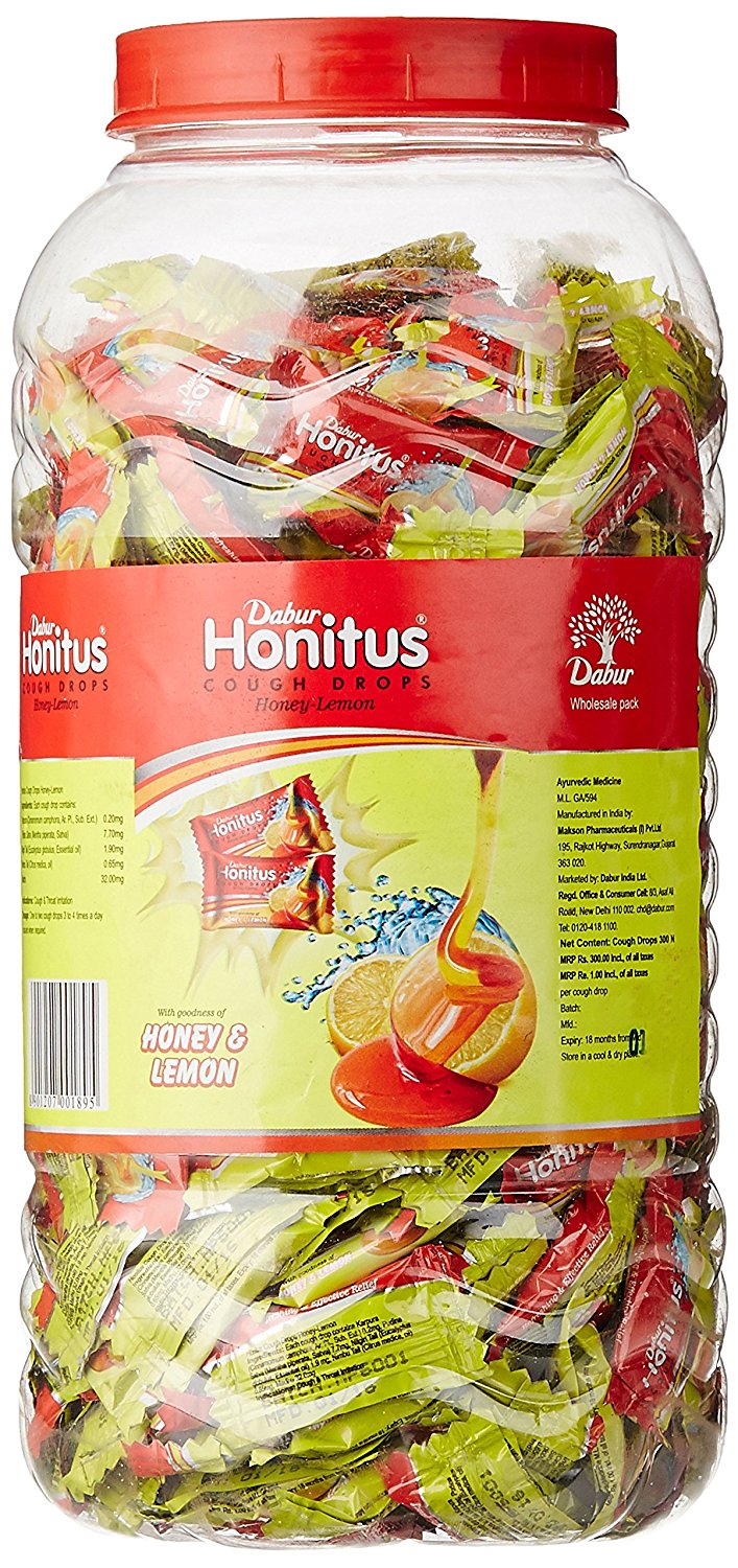 Dabur Honitus Cough Drops Jar - 300 Count