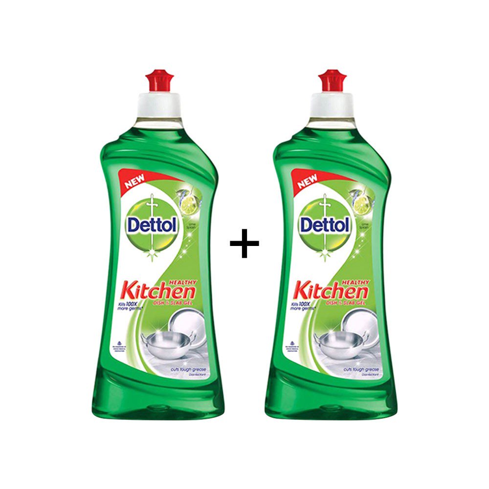 Dettol Lime Splash Dishwash Gel - Buy 1 Get 1 Free