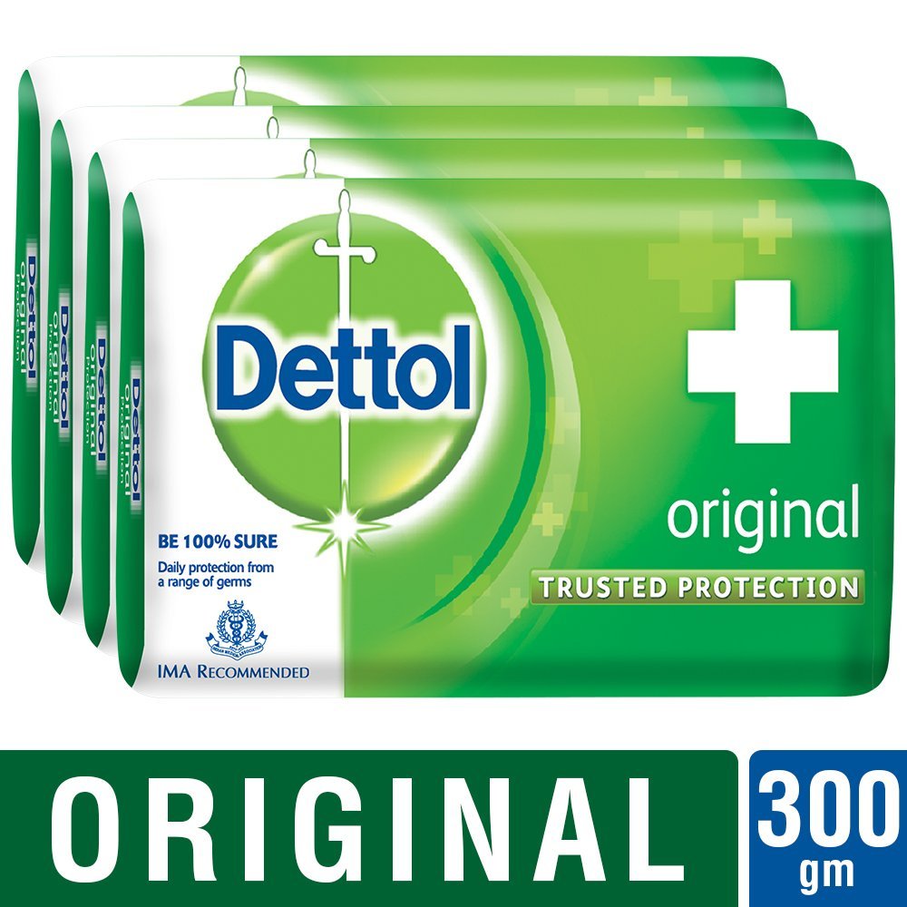 Dettol Original Soap, 75g (Pack of 4)