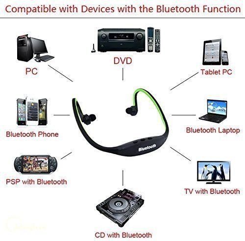 Drumstone MPBL-020 Wireless Bluetooth Sports MP3 Player with FM/MicroSD Card Slot Functions