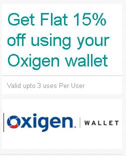 Ebay Oxigen Wallet Offer Rs. 300 off on Rs. 1000 (New Users), 15% off (All Users)