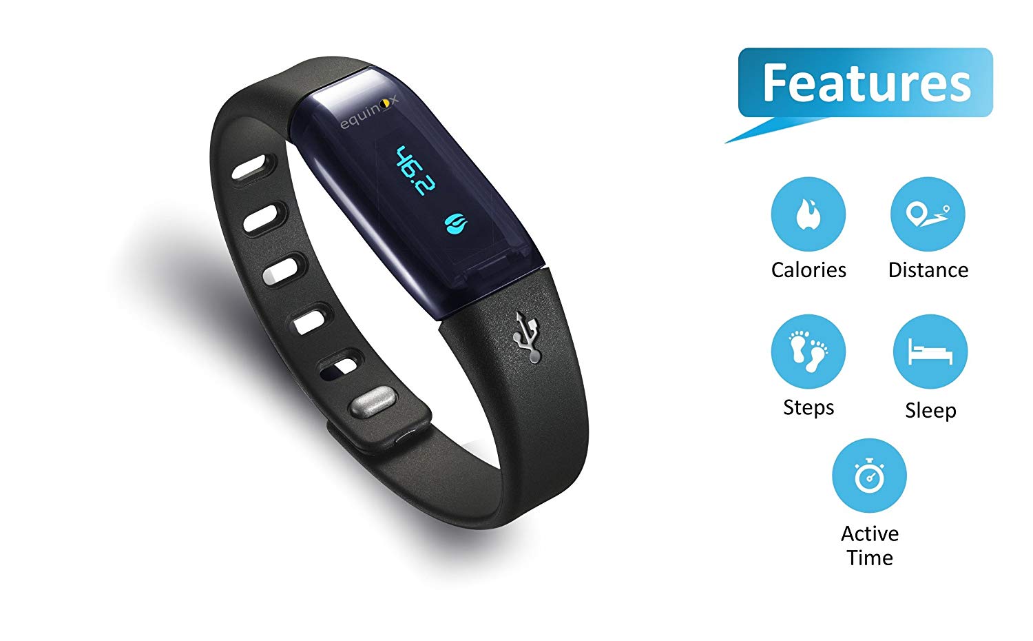 Equinox Qbit Activity and Sleep Tracker EQ-AT-LS405B
