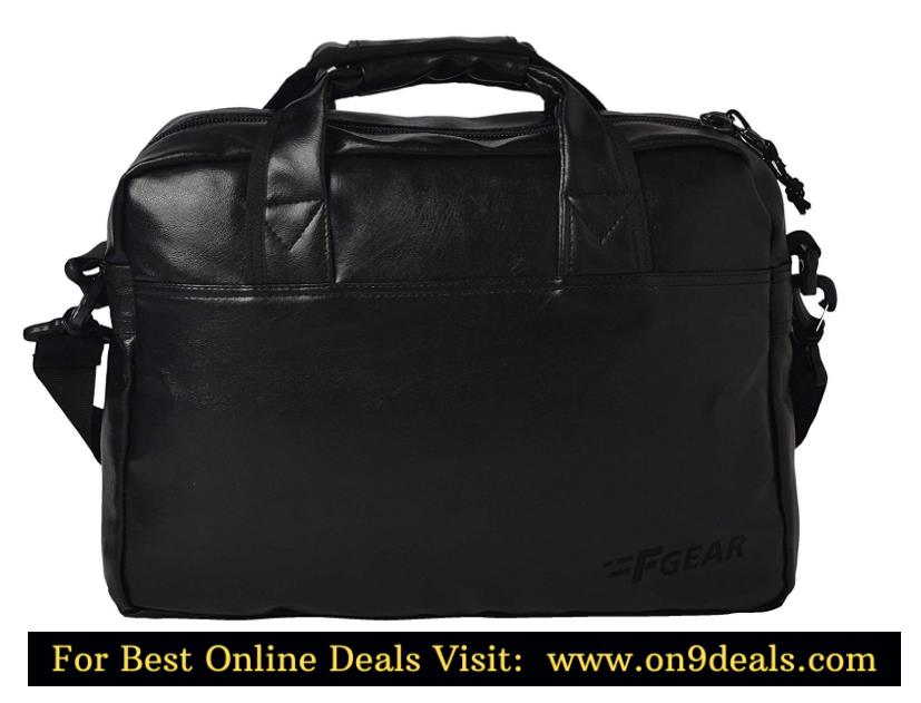 F Gear Aristo Black Laptop Bag