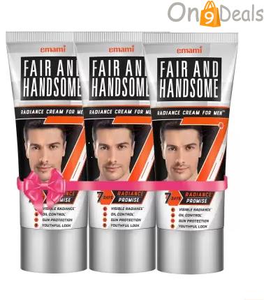 FAIR AND HANDSOME Radiance Cream for Men Pack of 3