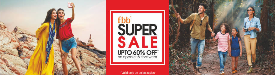 FBB Super Sale Upto 60% Discount On Apparels