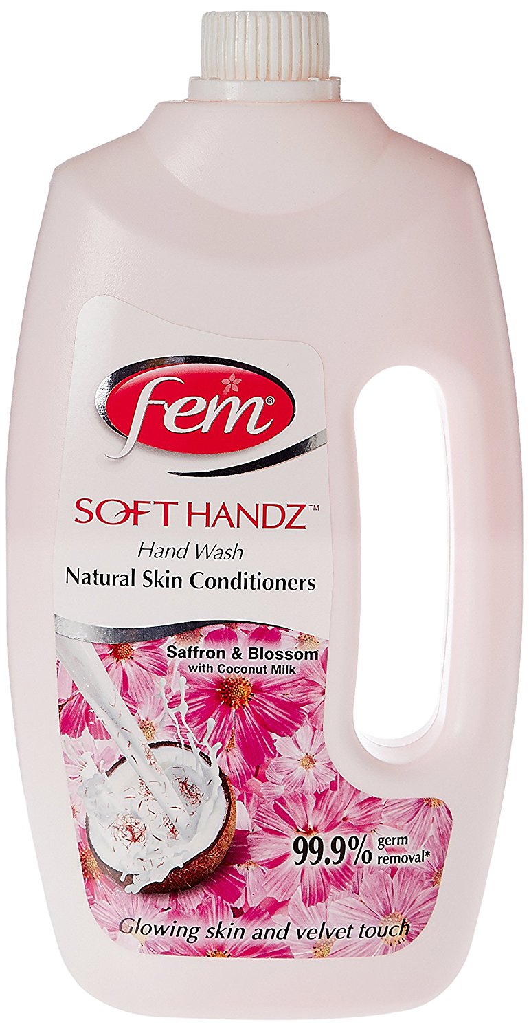 Fem Soft Handz Handwash (Saffron & Blossom with Coconut Milk) - 900ml