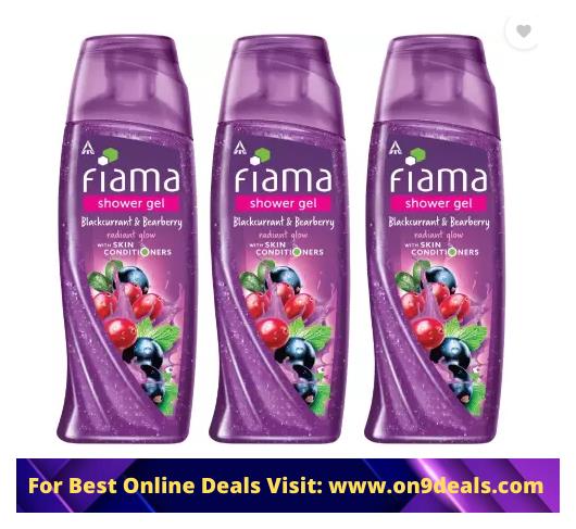 Fiama Black Currant Bearberry Radiant Glow Shower Gel  (3 x 250 ml)