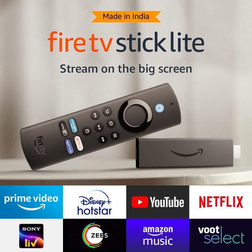 Fire TV Stick Lite with all-new Alexa Voice Remote Lite HD streaming device | 2022 release