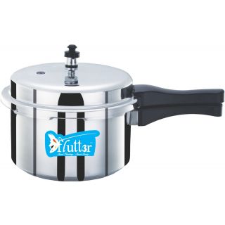 Flutter Silver Aluminium Pressure Cooker 3 Ltr - Outer Lid