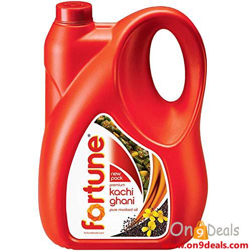 Fortune Kachi Ghani Pure Mustard Oil Jar, 5L