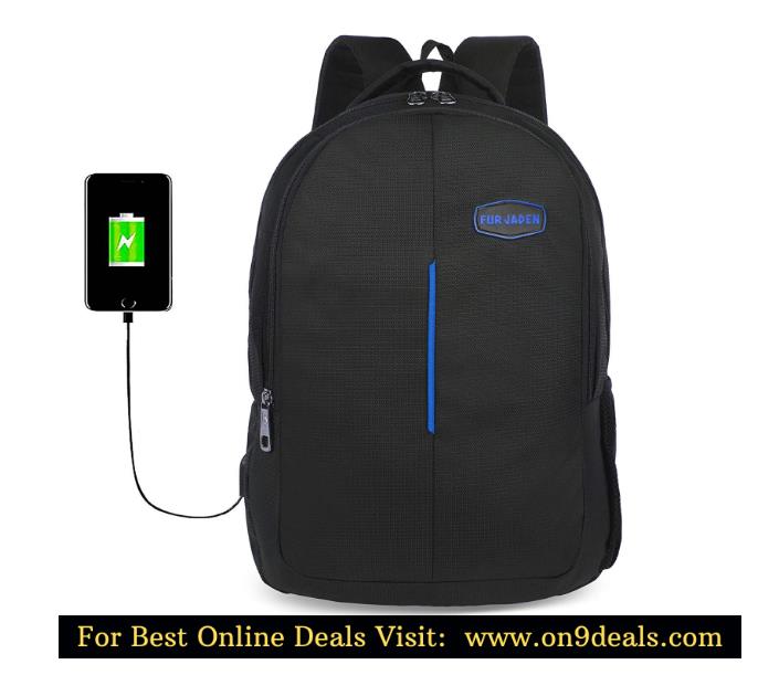 Fur Jaden Waterproof Laptop Backpack Bag with USB Charging Point