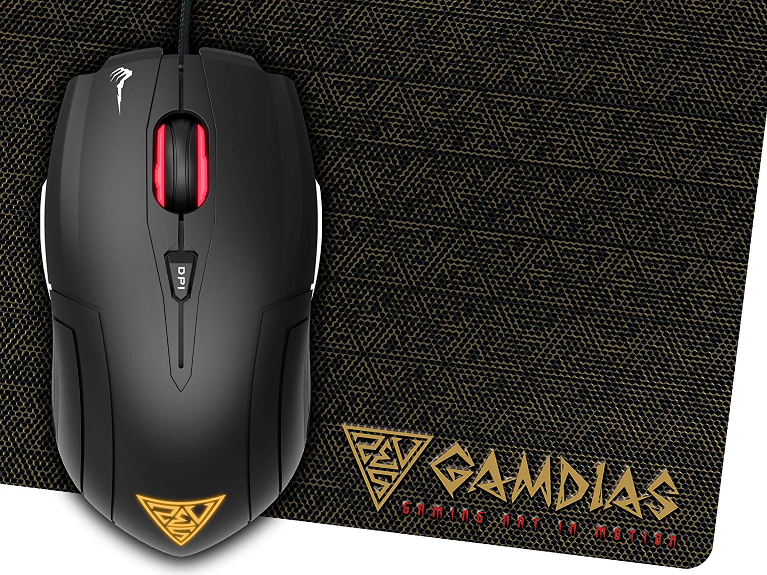 GAMDIAS Demeter E1-3200DPI Gaming Mouse with Mouse Pad