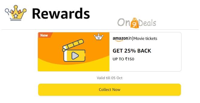 Get 25% Cashback On Movie Tickets