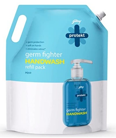 Godrej Protekt Master Blaster Handwash Refill - 1500 Ml Hand Wash Pouch