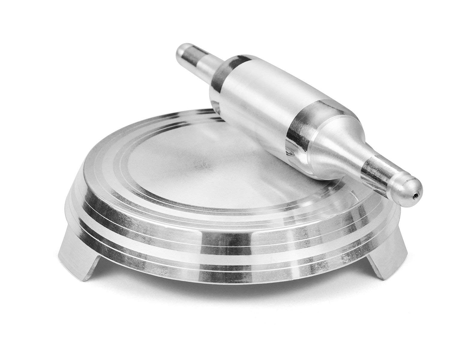 HMSTEELS Aluminium Circular Rolling Board and Rolling Pin i.e. Chakla with Belan