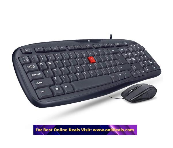 iBall Wintop Soft Key Keyboard and Mouse Combo with Water Resistant Design